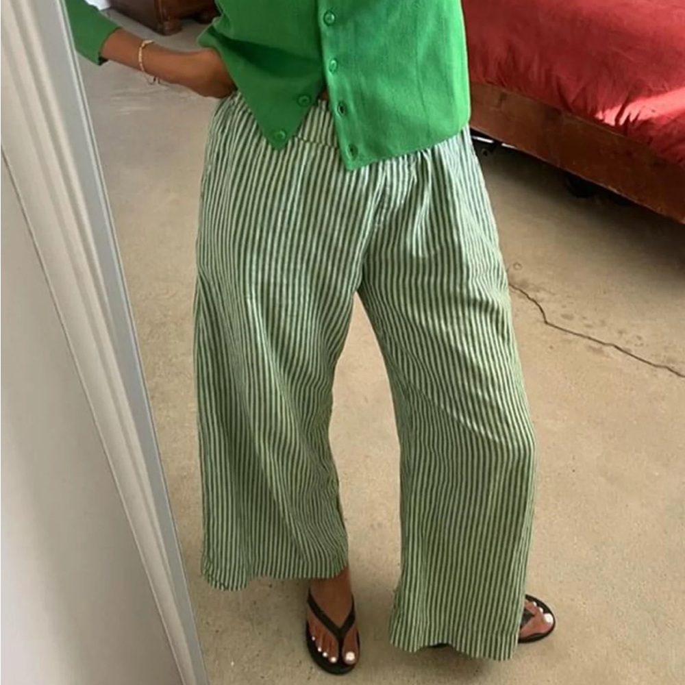 LA Relaxed Washed Stripe Trouser